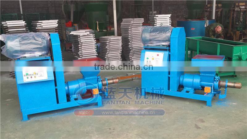 Factory price BEST home screw extruder biomass wood sawdust charcoal mini briquetting press project small briquette machine