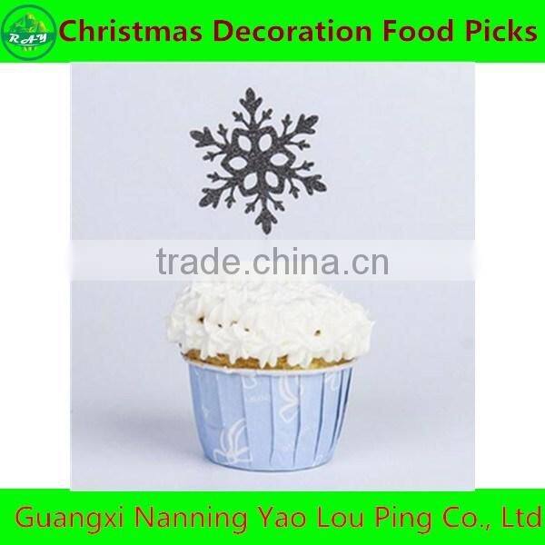 Shining Multi-color Snowflake Christmas's Day & Valentine's Day Party Decoration Picks