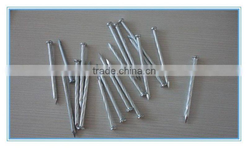 1-4 inch Galvanized concrete steel nail screw shank steel nails from factory