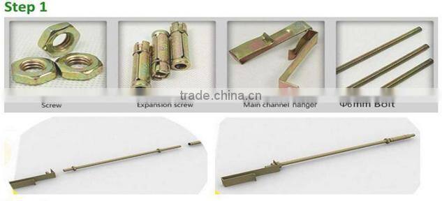 Light steel ceiling accessories triangular keel for clip in ceiling tile