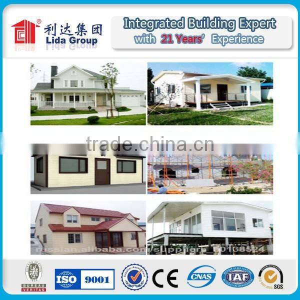 Eco-friendly luxury prefab house villa / Green prefab steel house made in china