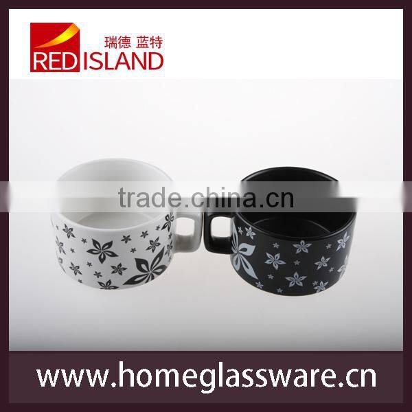small 2 pcs set of ceramic coffee mug tea mug