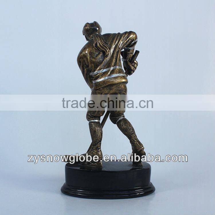 Customized resin hockey trophy