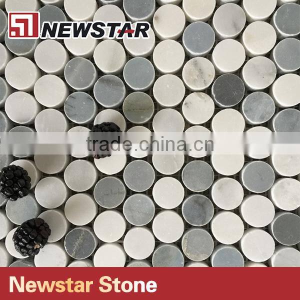 Newstar Factory Supply Circle Round Patterns Marble Polishing Mosaic