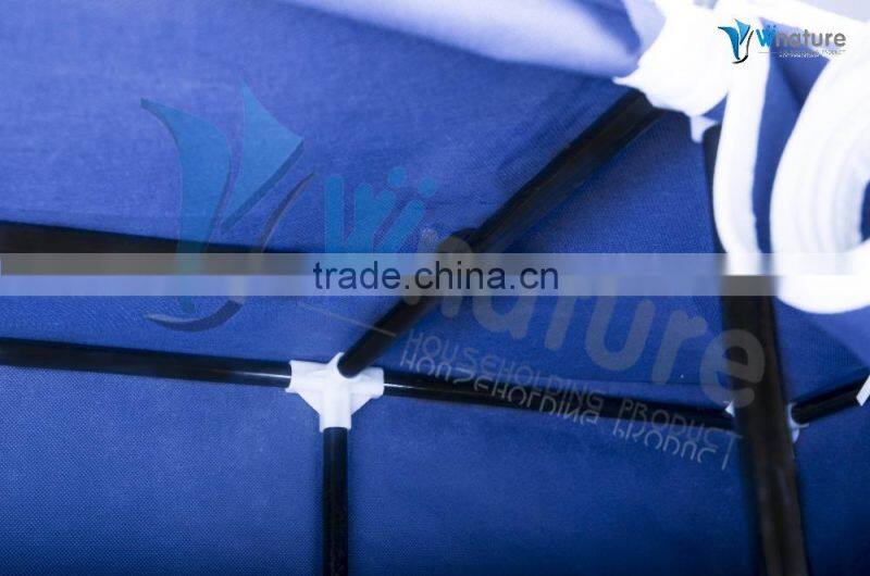 Double canvas fabric clothes portable wardrobe closet storage shelf