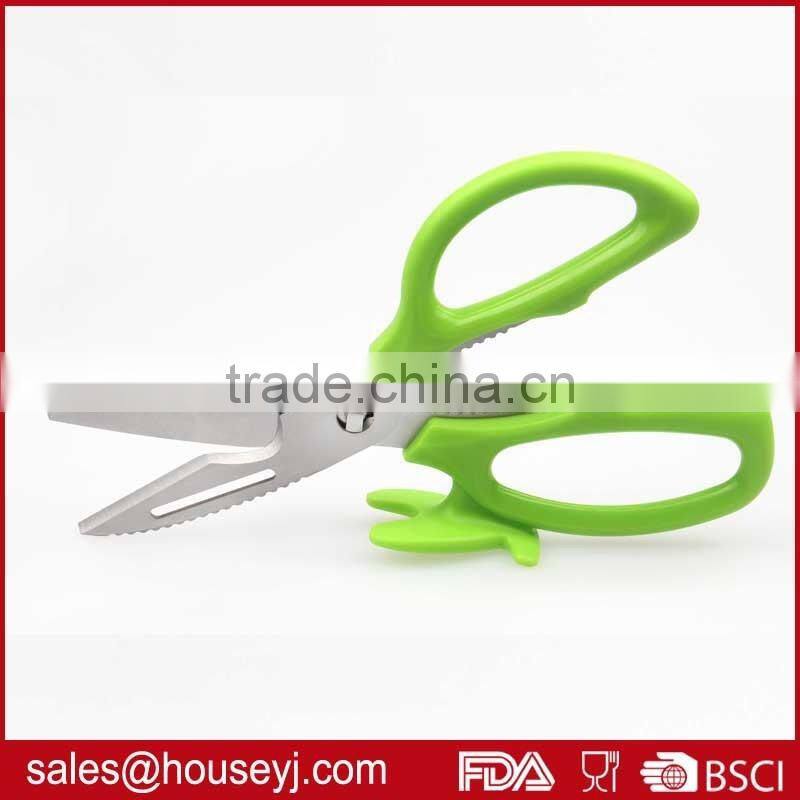 Can stand stainless steel kitchen scissors with ABS plastic handle detachable scissors