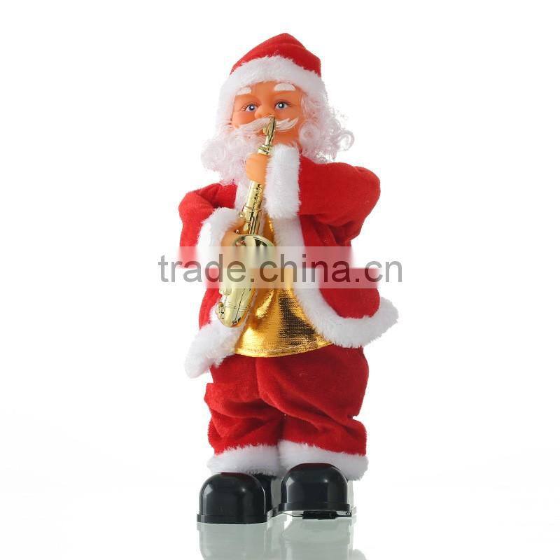 Top sale Christmas Supplier christmas dancing and singing santa claus