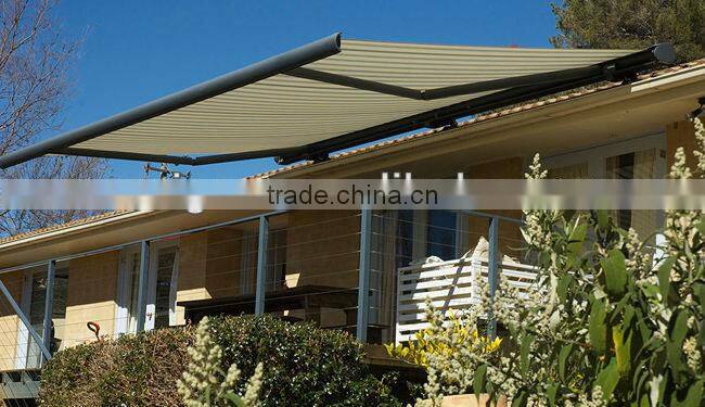 2017 Hot sale aluminium full cassette retractable porch modern balcony retractable modern awning