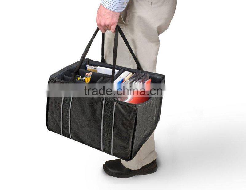 Black File Tote for car car trunk organizer box