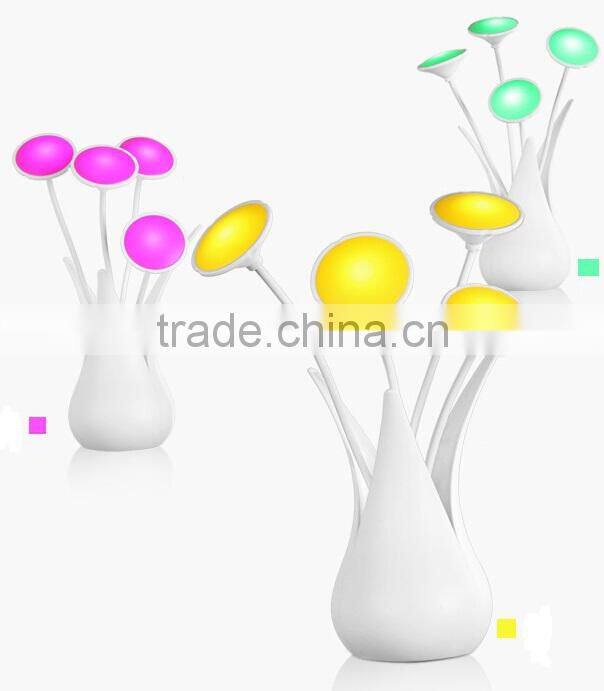 USB Flower Vase Shaped Led Motion Sensor Night Light