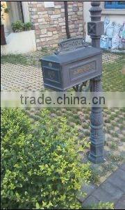 Alibaba China metal mailbox antique aluminum mailbox for sale