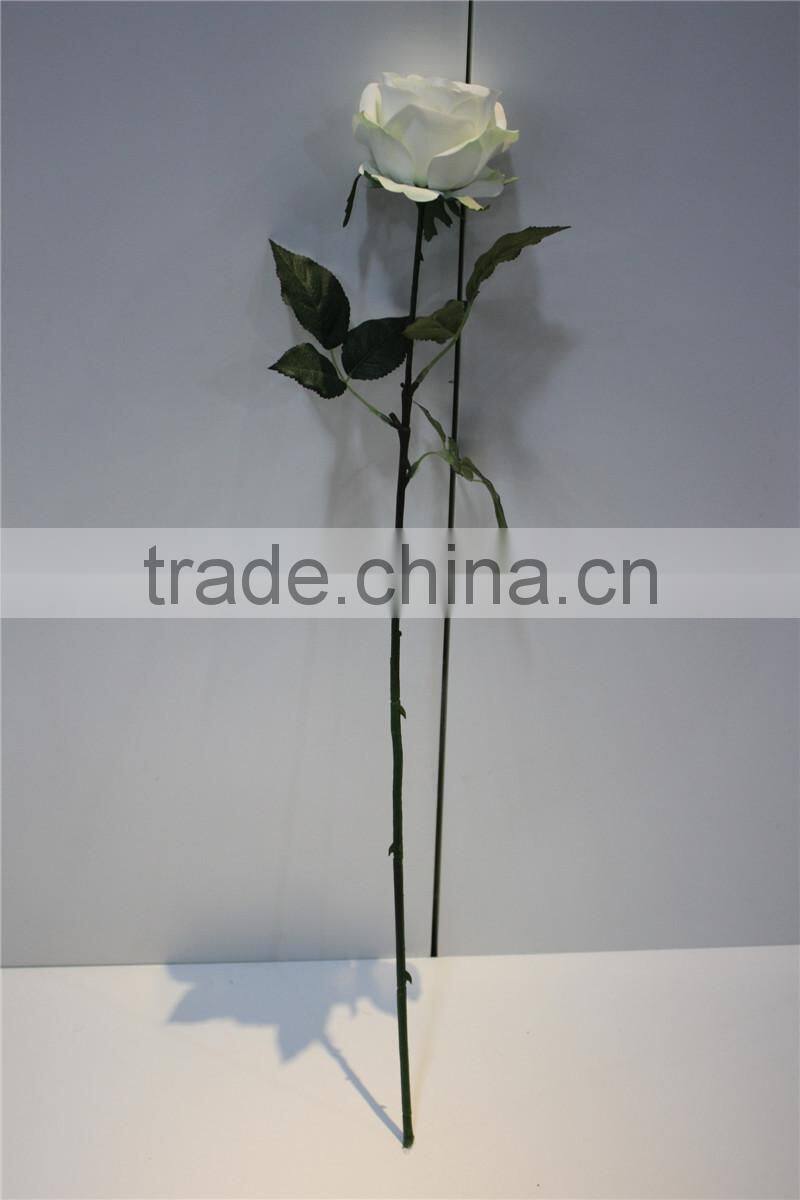 hot sale brand name decorative artificial flowers silk single rose