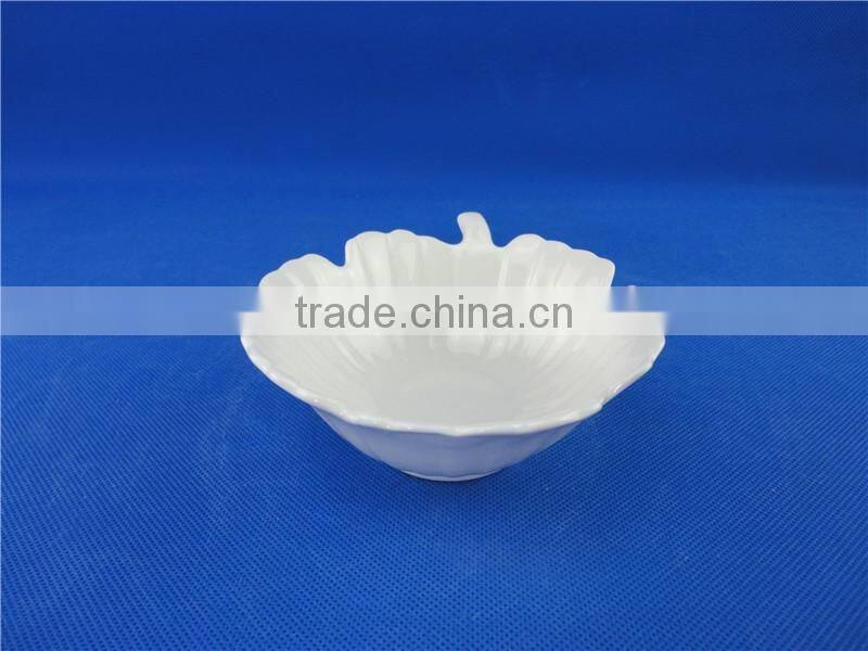 stock small white ceramic pudding bowl