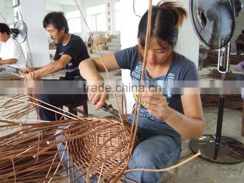 willow basket material cheap supermaket basket cone basket