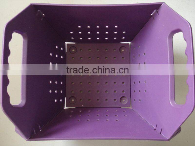 2016 Hot Sales PP Plastic Colorful Foldable Household Colander