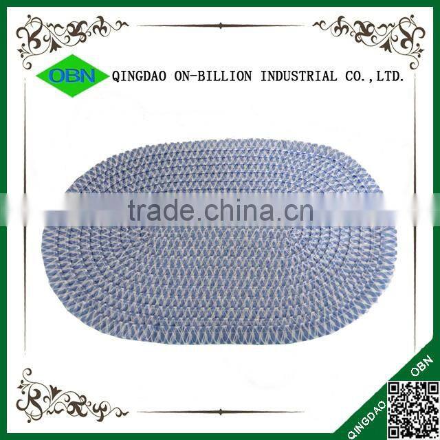 Woven eco friendly braided round placemats