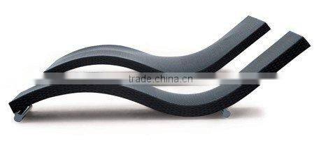 outdoor rattan beach chair or wicker beach lounge