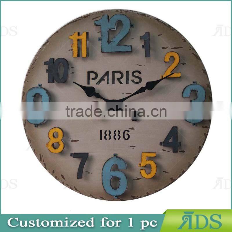 wooden wall clock/antique digital clock