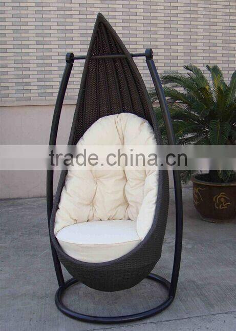 Outdoor rattan wicker swing chair