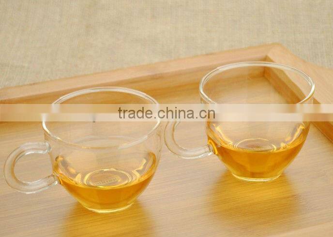 Clear Gift Glass cup with handle set