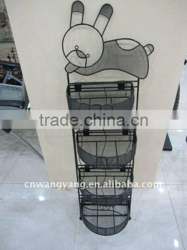 vintage metal shelf (jz-014) animal top four baskets can be taken apart