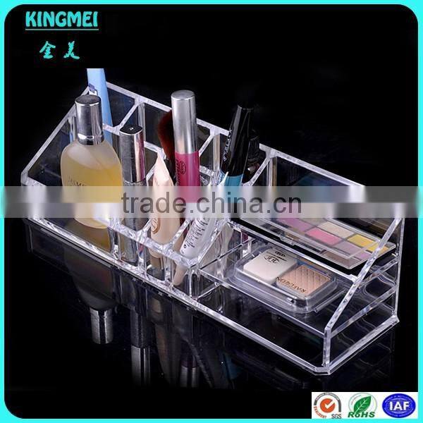 2015 Hot-sale Transparent Rectangle Shaped Cosmetic Organizer