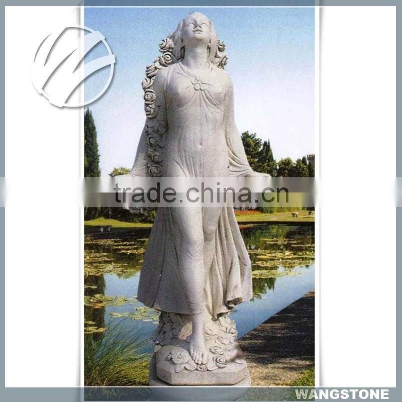 Contemporary outdoor stone type gate statues