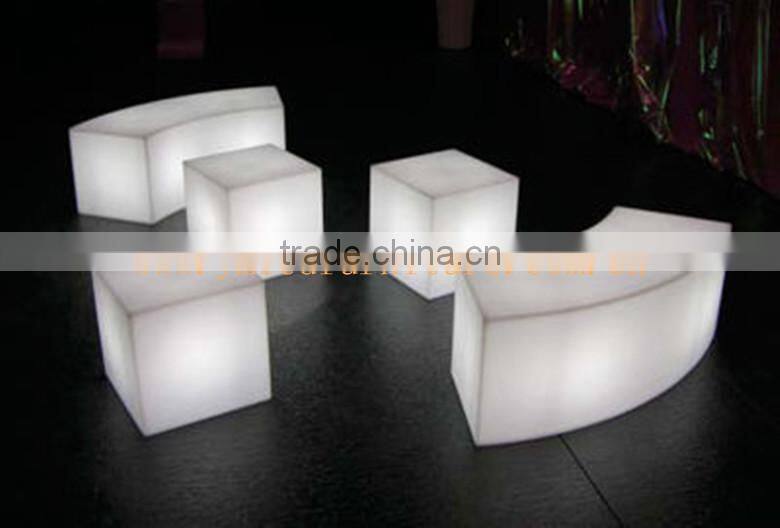 Cool Bar/club/party/wedding/KTV/hotel illuminated Outdoor Aluminum Bar Stools