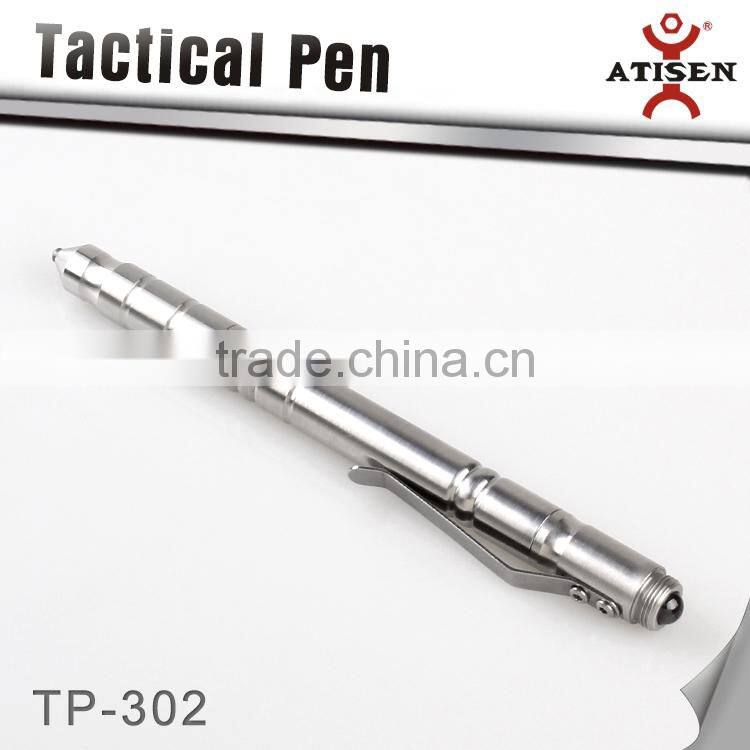 Self defense tool , Tactical ball point pen,glass breaker 2 in 1 with iron box TP-302