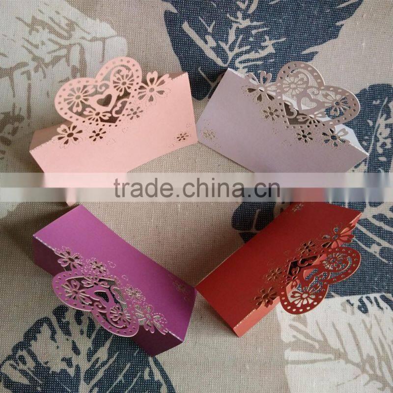 laser cut decoration card party invitation card table card wedding place