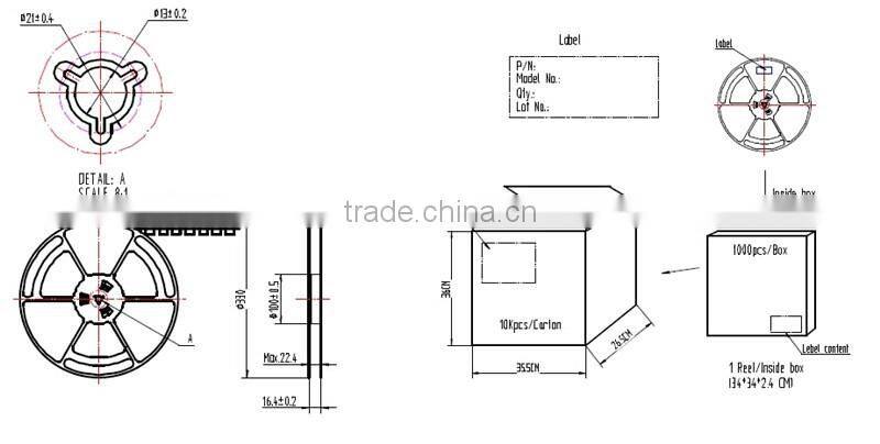 8.5*8.5*3mm Passive SMD Buzzer with Side Sound 8503 MLT-8530 AAC 3V Buzzer
