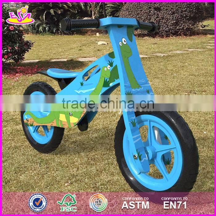 2017 New original work children wooden boys balance bike made in china W16C172