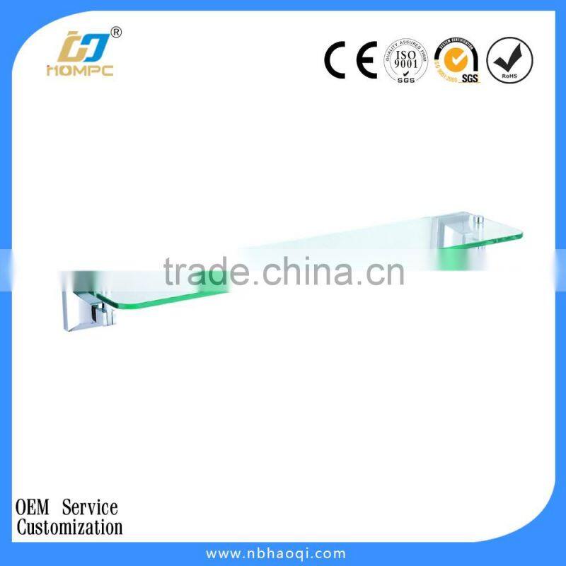 wall mounted high quality glass bathroom corner shelf