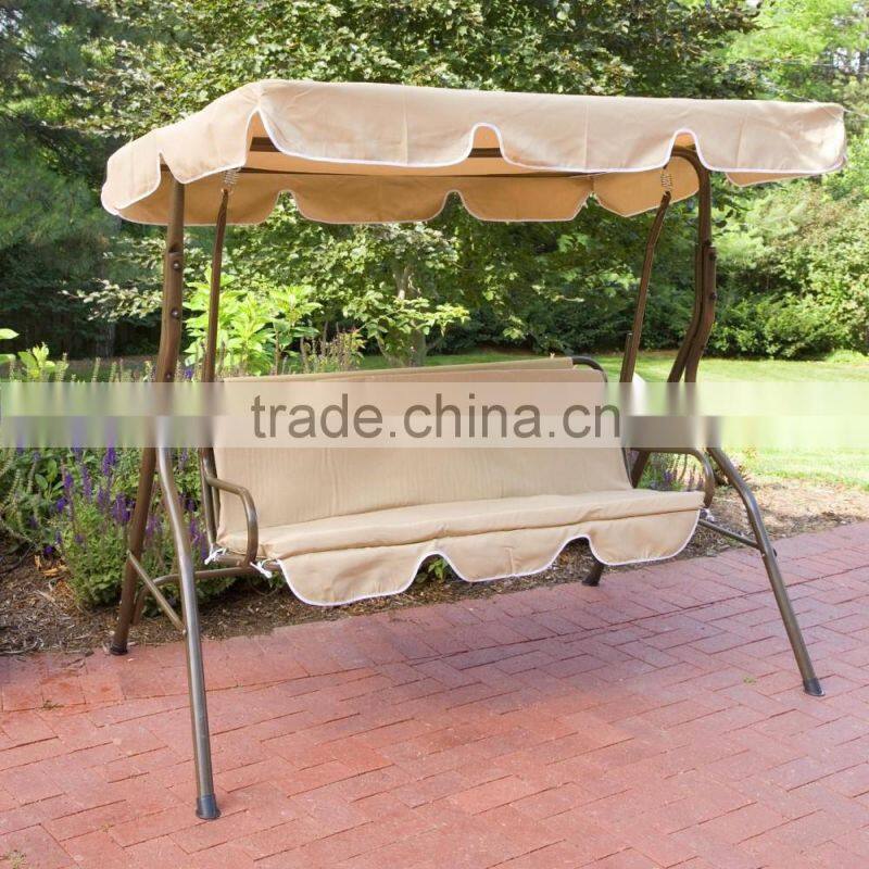 Manufactory directly supply th 3 seats outdoor swing chair garden swing chair for hot sale