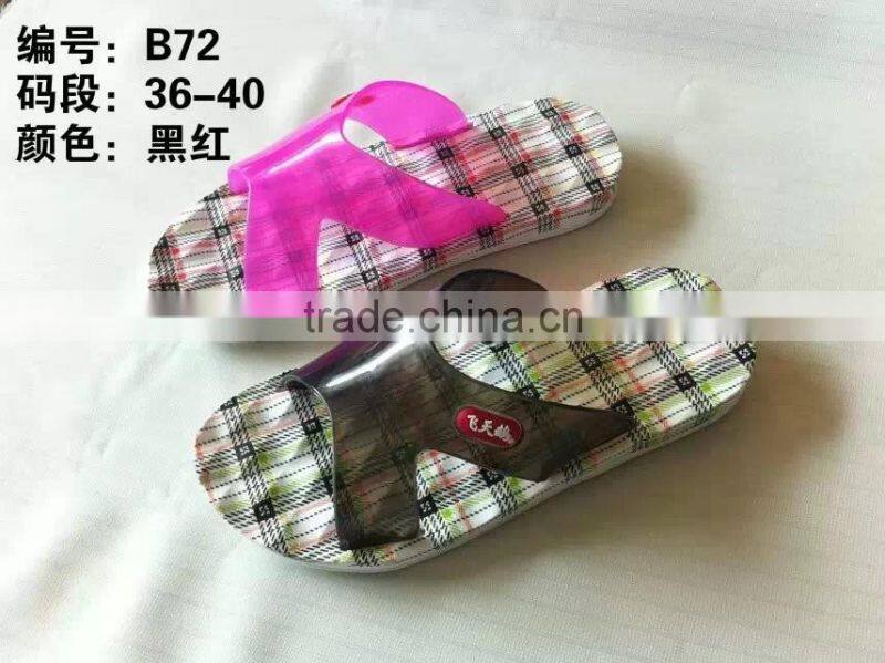 new design transparent insole slipper with best quality