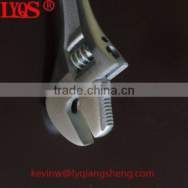 European chrome plated adjustable wrench