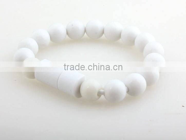USB Beads Shape Bracelet Charging Data Transfer Line For Phone