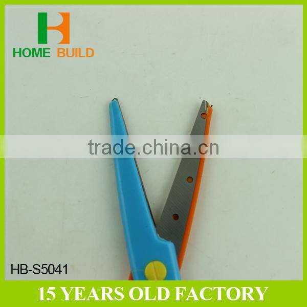 Factory price HB-S5041 Double color stainless steel office paper scissors