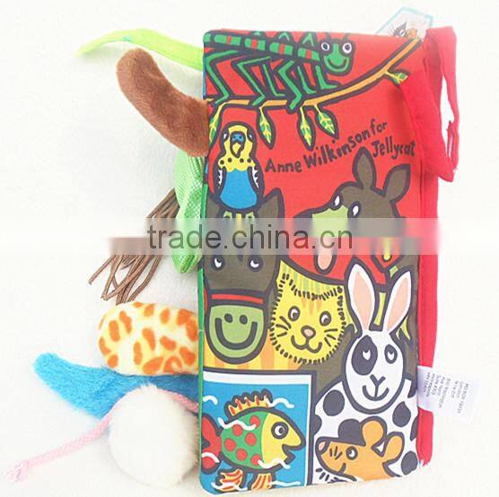 Development Toys Baby Kids Toddler Intelligence Educational Pets Tails Cloth Book Girl Boy
