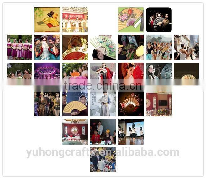 High quality ladies gift fan hand n in bamboo