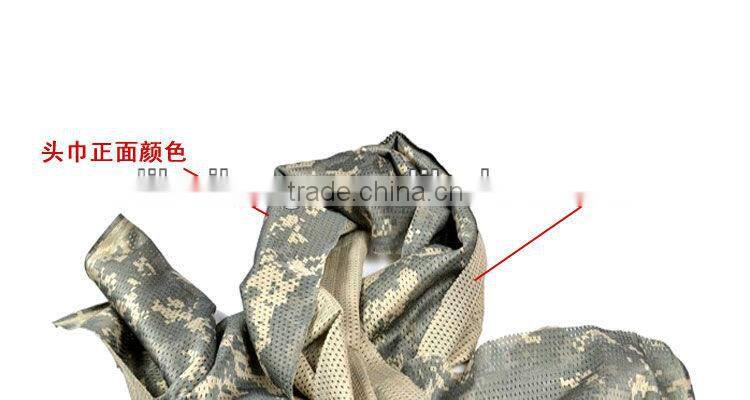 Camouflage scarf outdoor jungle scarf army scarf ,good price