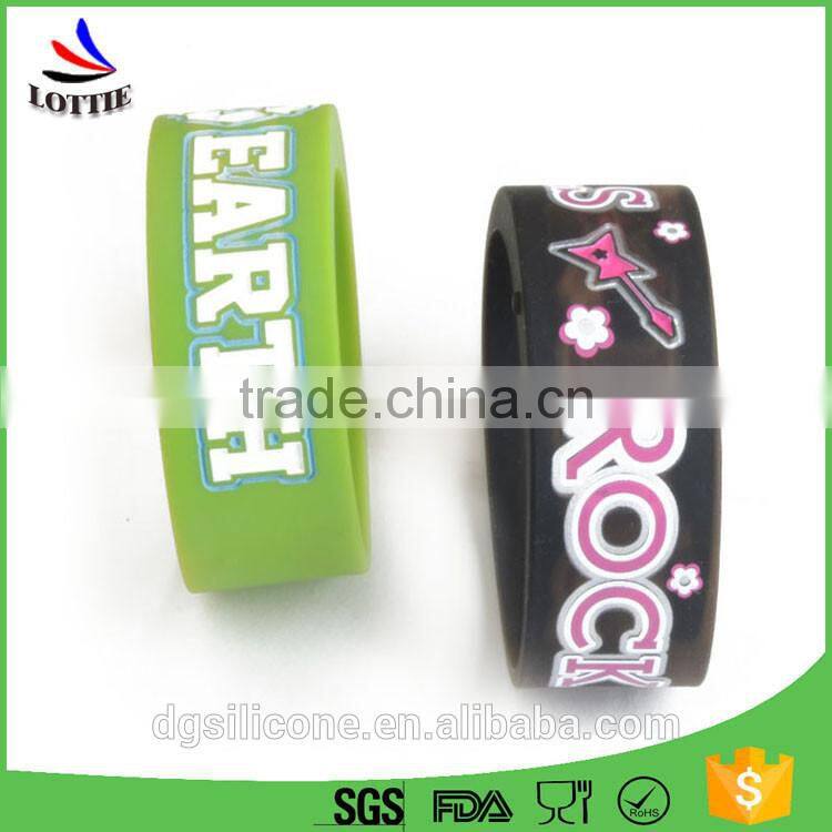 Lottie silicone BPA Free Silicone Bracelet, Cheap silicone wristband