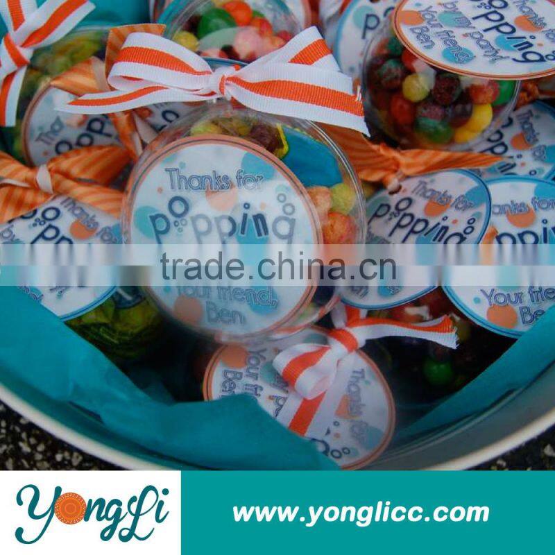 Packing the Candy Clear Plastic Ball Container