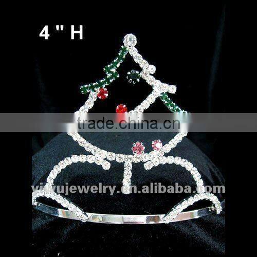 HCC172-0006 Yiwu Factory Wholesale Christmas Tree Crown Gifts 2017 In Halo