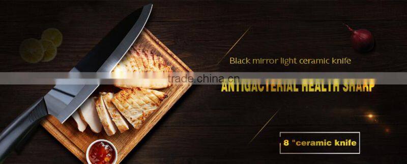 Ceramic cutting tool ceramic knife set of 7 pieces of white blade 3 ", 4 yellow chef knife "green utility, 6" orange, red peeler