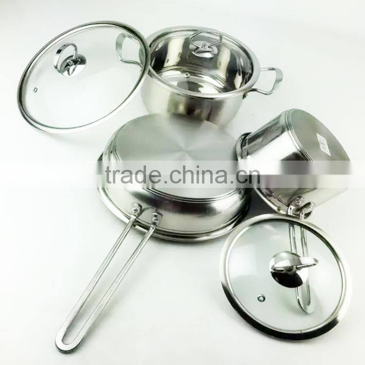 Stainless steel stock pot milk pot / elegant cookware set / cooking pot