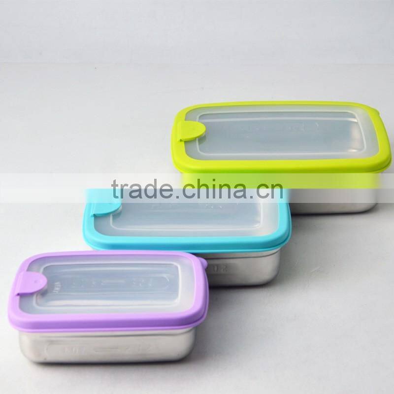 fresh kitchen stainless steel and PP material bbq food container