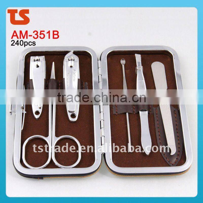 7PC Cheap stainless nail manicure set tools AM-354E