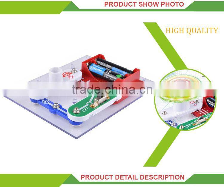 Kids Educational Toy Assembled Lamp Electronic Block Kit