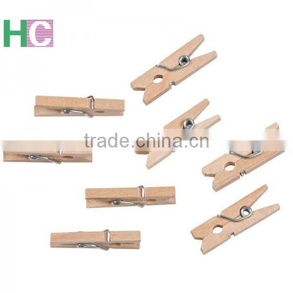 2.5cm mini spring wooden clip for sale
